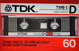 Compact Cassette TDK D 60 Type I Normal 1985 USA