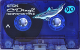 Compact Cassette TDK CDing 2 90 "CD2-90R" Type II Chrome 1998 Japan