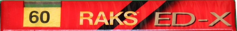 Compact Cassette RAKS ED-X 60 Type I Normal 1993 Europe