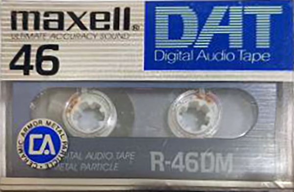 Digital Audio Tape Maxell 46 "R-46DM" Type IV Metal 1987 USA