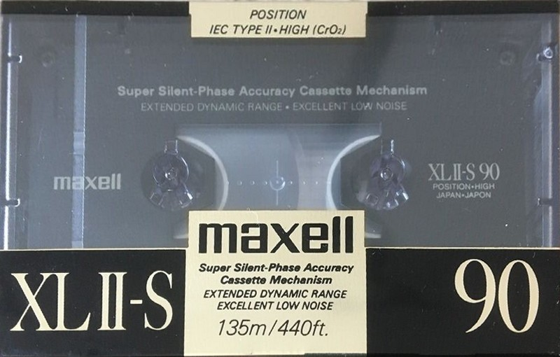 Compact Cassette Maxell XLII-S 90 Type II Chrome 1988 USA
