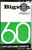 Compact Cassette Bigston 60 "black" Type I Normal Hong Kong