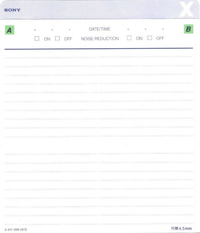 2 pack Sony XII 54 "2C-54X2B" Type II Chrome 1994 Japan