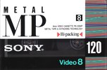 Video8, Hi8, Digital8 Sony MP 120 "Video8 P6-120MPB" Type IV Metal 1991 Japan