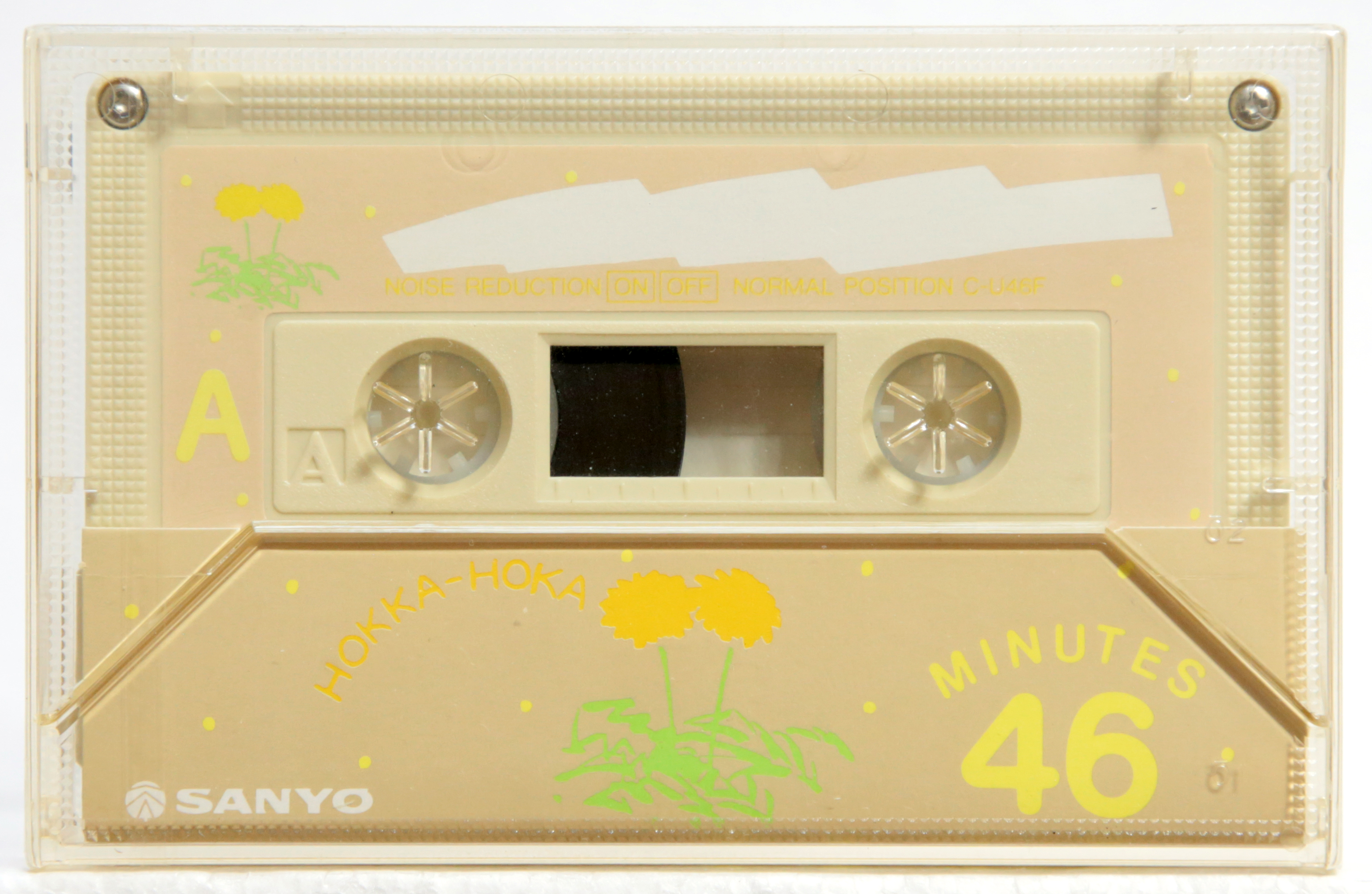 Compact Cassette Sanyo Flowers 46 "Hokka-Hoka C-U46F(A)" Type I Normal 1986 Japan