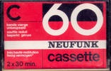 Compact Cassette Neufunk 60 Type I Normal 1978 Germany