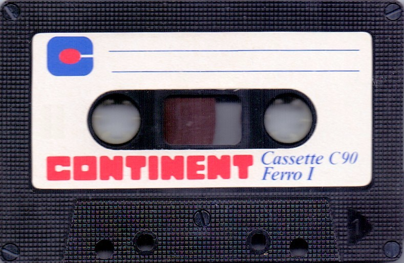 Compact Cassette Continent / Continente 90 Type I Normal 1982 Europe