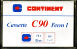 Compact Cassette Continent / Continente 90 Type I Normal 1982 Europe