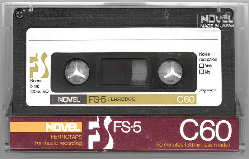 Compact Cassette Novel FS-5 60 Type I Normal 1980 Japan