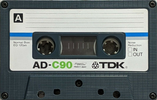 Compact Cassette TDK AD 90 Type I Normal 1979 Europe, USA