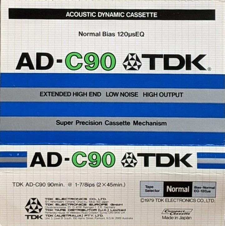 Compact Cassette: TDK  - AD 90