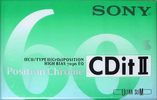 Compact Cassette Sony CDit II 60 Type II Chrome 1994 Europe