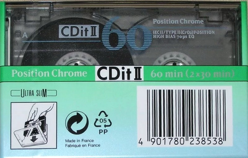 Compact Cassette: Sony  - CDit II 60