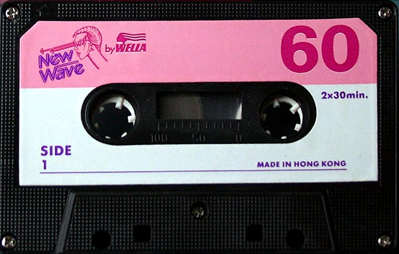 Compact Cassette Wella 60 "New Wave" Type I Normal Hong Kong