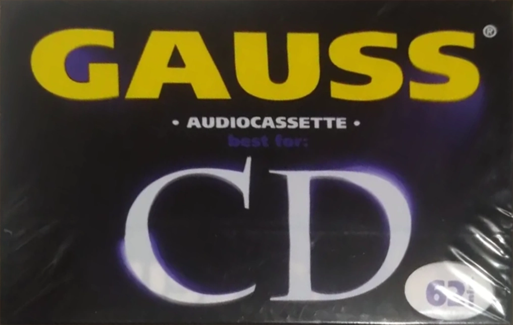 Compact Cassette Gauss CD 62 Type I Normal 1997 Latin America