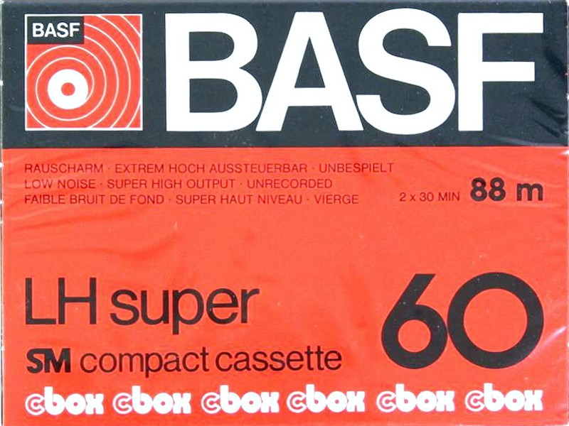 Compact Cassette BASF LH Super 60 Type I Normal 1976 Europe