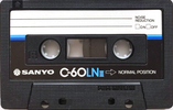 Compact Cassette Sanyo LNIII 60 Type I Normal 1983 Japan