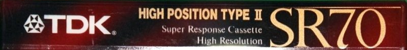 Compact Cassette TDK SR 70 "SR-70R" Type II Chrome 1992 Japan