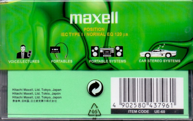 Compact Cassette: Maxell / Hitachi Maxell - UE 60