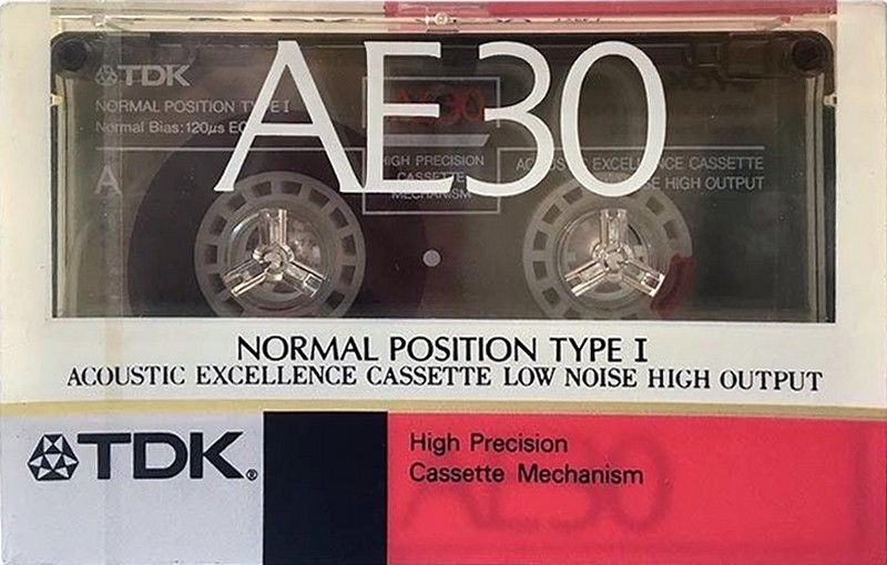 Compact Cassette TDK AE 30 "AE-30K" Type I Normal 1989 Japan