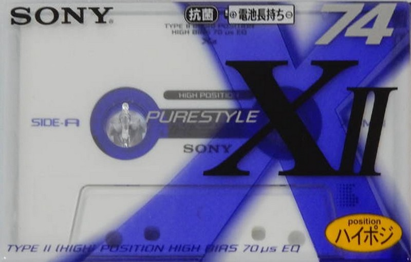 Compact Cassette Sony XII 74 "Purestyle C-74X2D" Type II Chrome 1997 Japan
