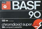 Compact Cassette BASF Chromdioxid Super 90 Type II Chrome 1977 Europe