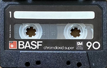 Compact Cassette BASF Chromdioxid Super 90 Type II Chrome 1977 Europe
