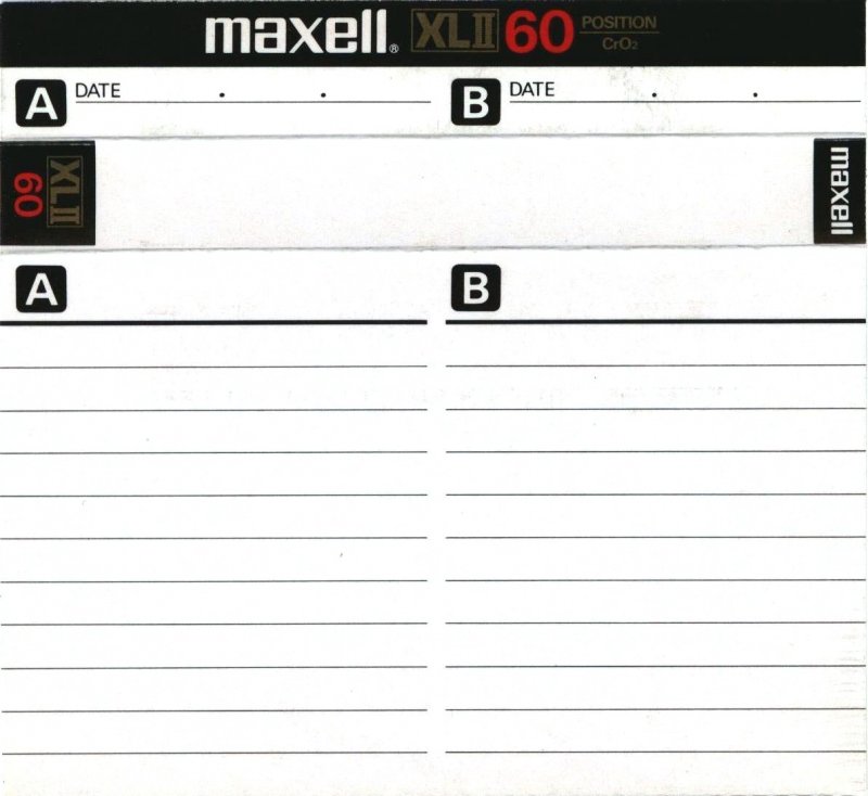 Compact Cassette Maxell XLII 60 Type II Chrome 1982 Europe