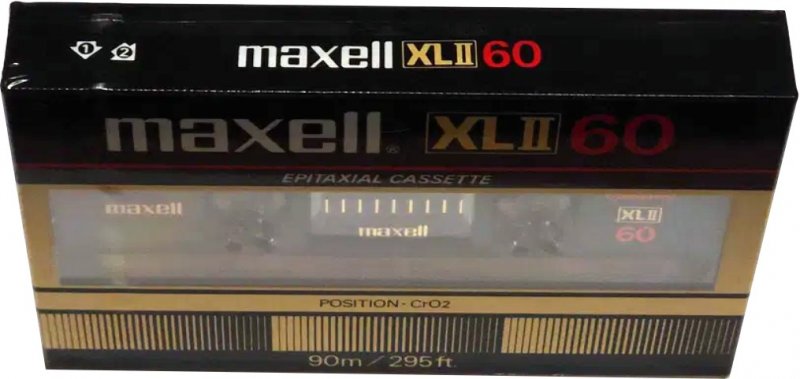 Compact Cassette Maxell XLII 60 Type II Chrome 1982 Europe