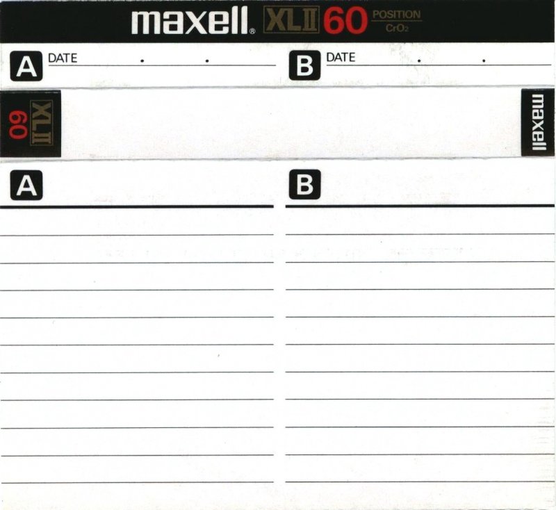 Compact Cassette: Maxell / Hitachi Maxell - XLII 60