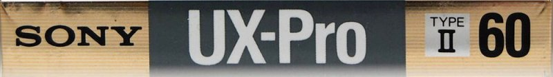 Compact Cassette Sony UX-Pro 60 Type II Chrome 1988 Europe