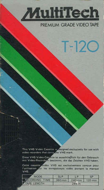 VHS, Video Home System MultiTech 120 Type I Normal Europe