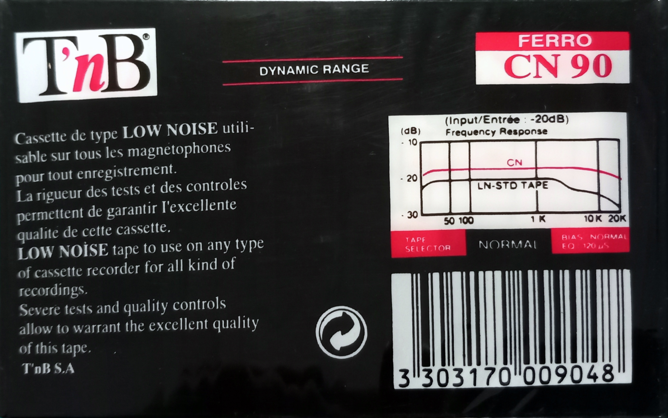 Compact Cassette TnB CN 90 Type I Normal 1990 Europe