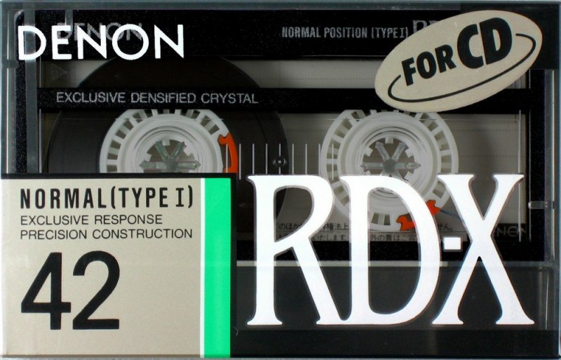 Compact Cassette Denon RD-X 42 "RD-X42P" Type I Normal 1989 Japan