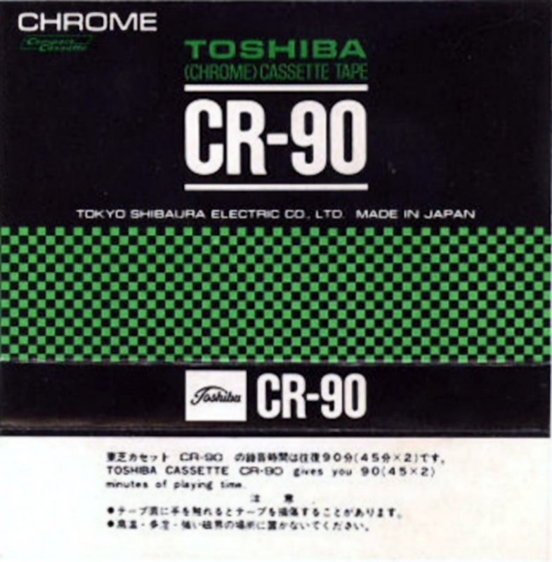Compact Cassette Toshiba 60 Type II Chrome 1975 Japan
