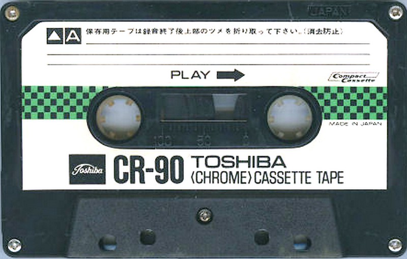 Compact Cassette Toshiba 60 Type II Chrome 1975 Japan