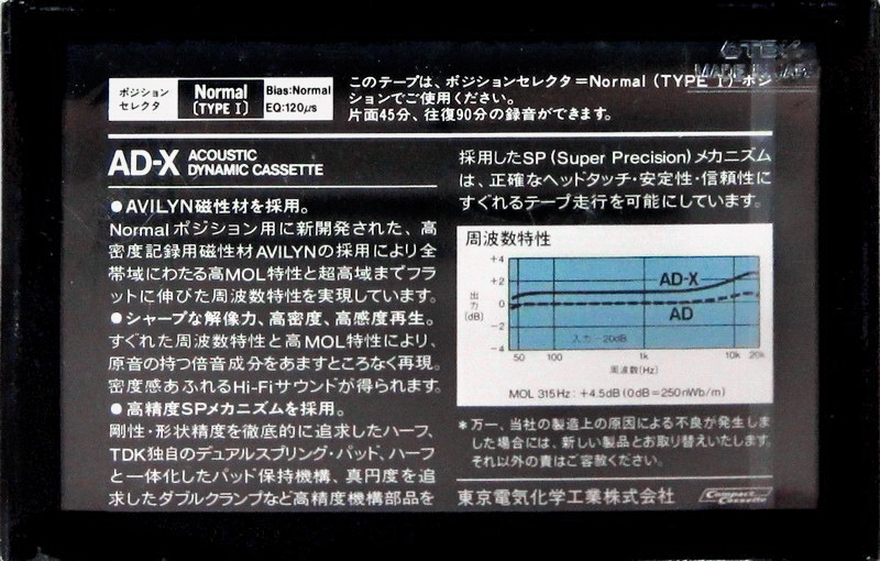 Compact Cassette: TDK  - AD-X 90