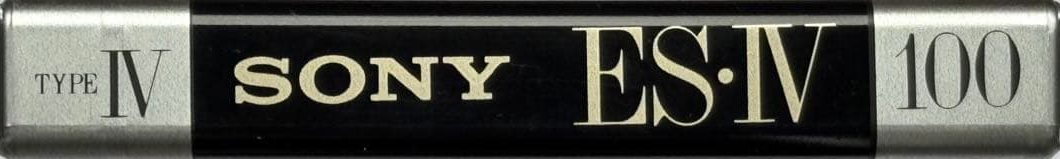 Compact Cassette Sony ES-IV 100 "ESM4 100" Type IV Metal 1991 Japan