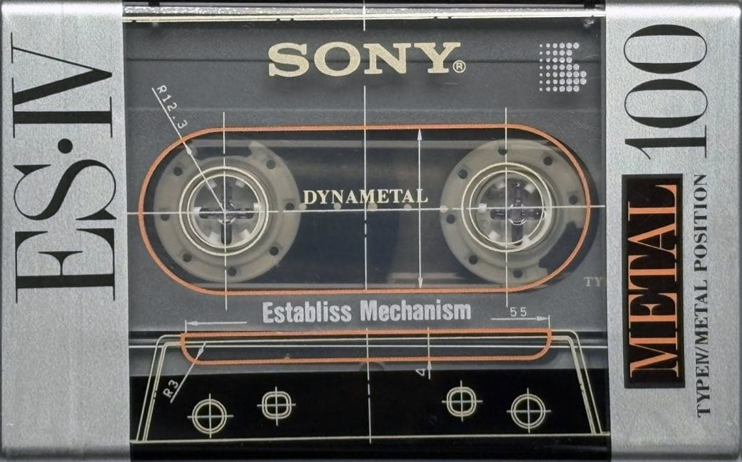 Compact Cassette Sony ES-IV 100 "ESM4 100" Type IV Metal 1991 Japan