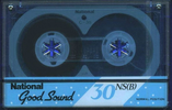 Compact Cassette National NS 30 "RT-30NS (B)" Type I Normal 1985 Japan