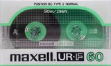 Compact Cassette Maxell UR-F 60 Type I Normal 1985 Europe