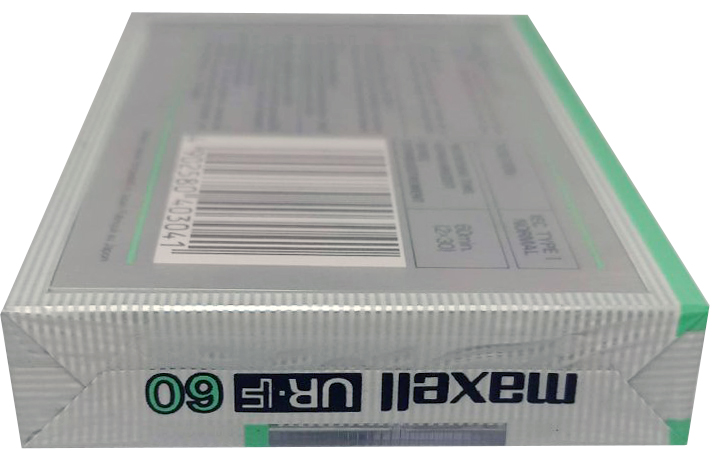 Compact Cassette Maxell UR-F 60 Type I Normal 1985 Europe