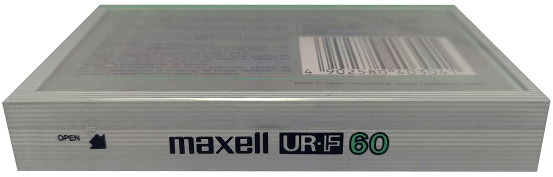 Compact Cassette Maxell UR-F 60 Type I Normal 1985 Europe