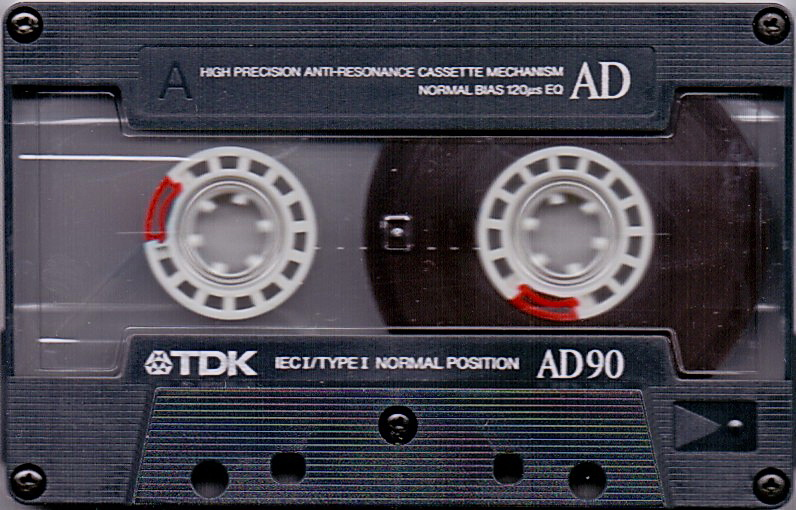 Compact Cassette TDK AD 90 Type I Normal 1988 Australia, Europe