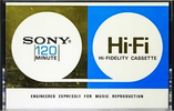 Compact Cassette Sony 120 Type I Normal 1970 Japan