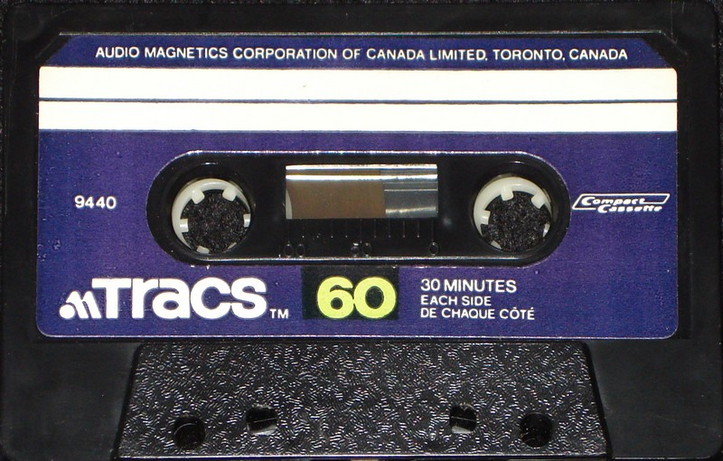 Compact Cassette Tracs 60 Type I Normal 1972 Canada