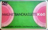 Compact Cassette ORWO 60 Type I Normal 1974 East Germany