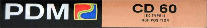 Compact Cassette PDM CD 60 Type II Chrome 1991 Europe