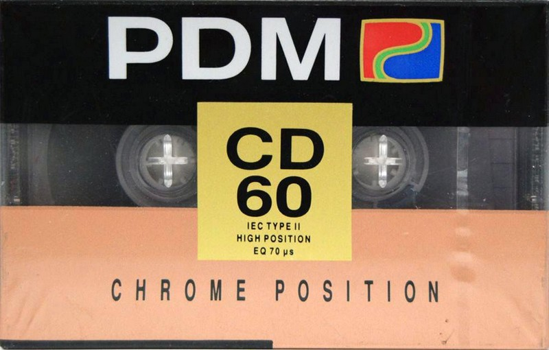 Compact Cassette PDM CD 60 Type II Chrome 1991 Europe