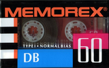 Compact Cassette Memorex DB 60 Type I Normal 1995 Canada, USA